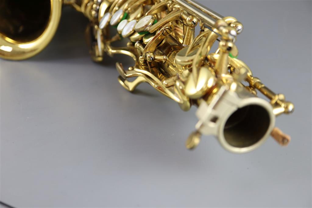 A Henri Selmer, Paris 1959 Mark VI brass lacquered alto saxophone, serial no. M.82599,